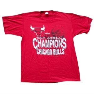 VITAGE 1991 CHICAGO BULLS CHAMPIONSHIP TEE